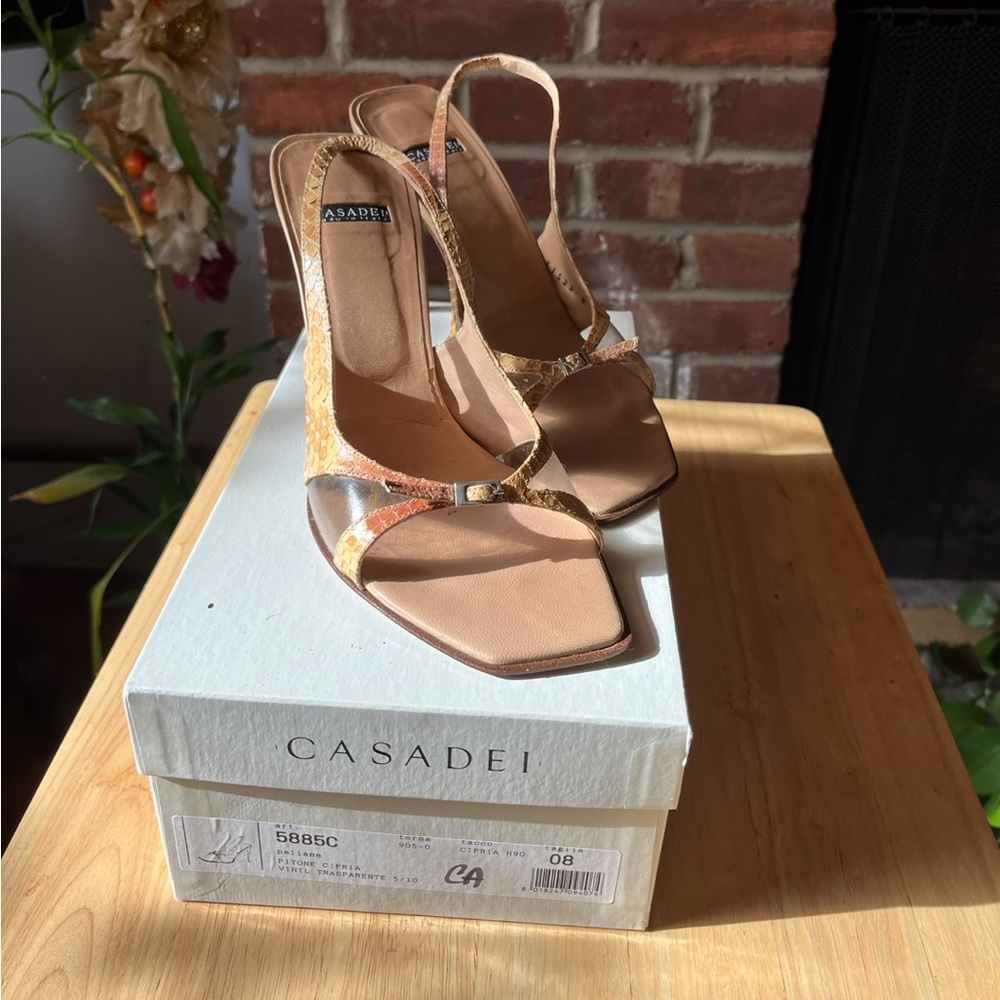 Casadei Pitone Cipria Vinyl Trasparente